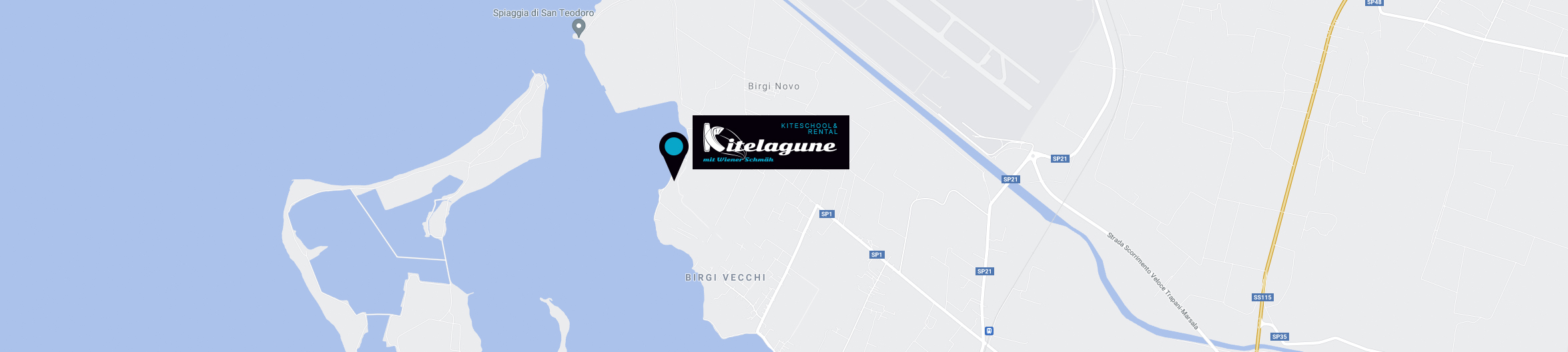 Kitelagune-Kiteschhule-Sizilien-Stagnone-Location